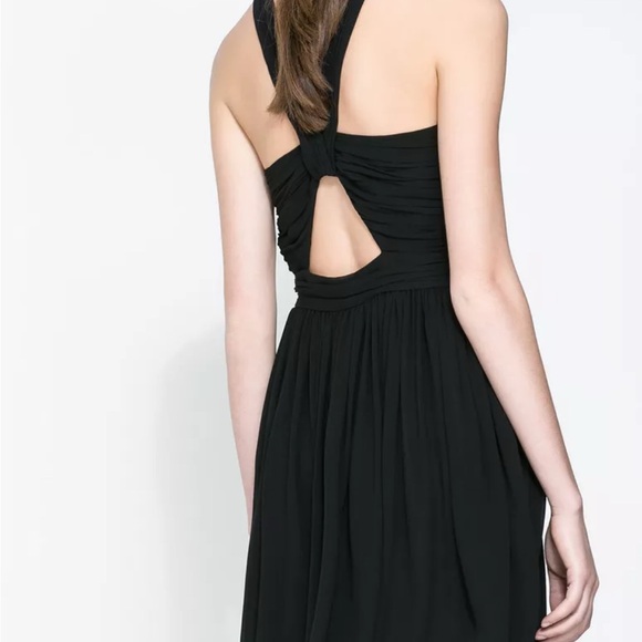 Zara Halter Open Back Midi Dress - Picture 3 of 16